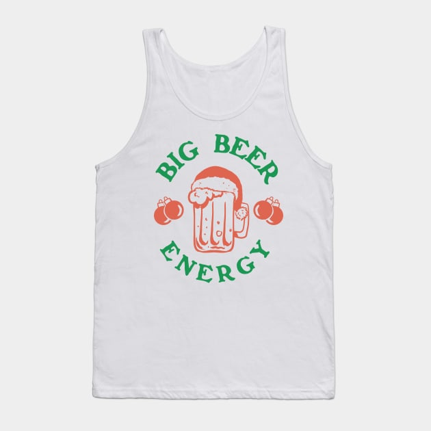 Big Nick Energy Beer Saint Nicholas Santa Claus Retro Vintage artwork Tank Top by A Comic Wizard